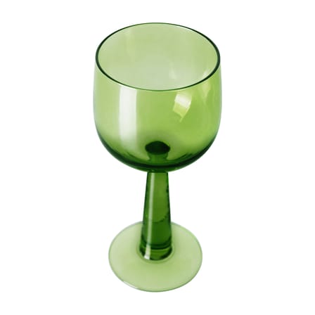 Verre à vin The emeralds Tall vert / H 17,2 cm - Set de 4 / 24 cl - HK LIVING