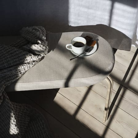 Banc rembourré Oda tissu beige / L 110 cm - BROSTE COPENHAGEN