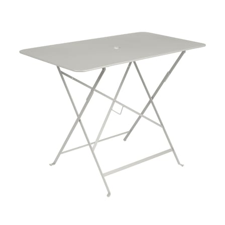 Bistro Foldable table metal grey / 97 x 57 cm - 4 people - Parasol hole - Fermob