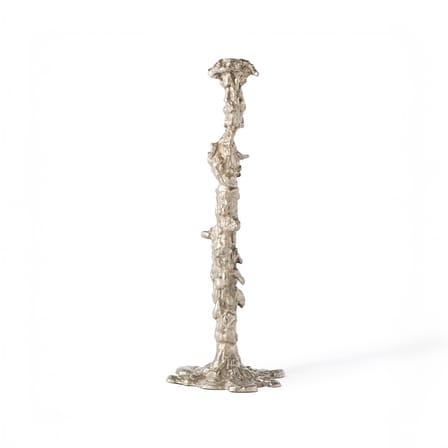 Bougeoir Drip XXL métal argent / H 50 cm - Pols Potten