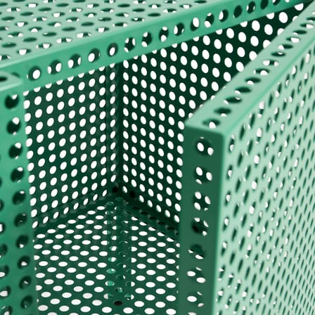 Buffet Perforated Cabinet Small métal vert / L 89 x H 66,5 cm - Hay