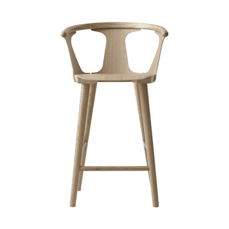 Chaise de bar In Between SK7 bois naturel / H 65 cm - Chêne - &tradition