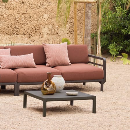 Couchtisch Maximo corian braun / 80 x 80 x H 25,5 cm - NARDI