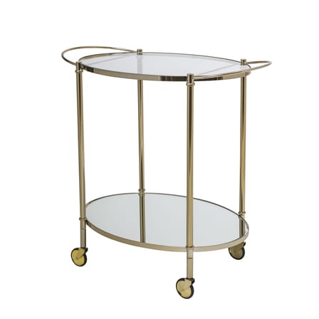 Chariot Gold verre or transparent métal - Bloomingville