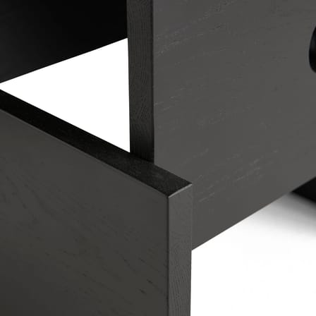 Wood Box End table wood black / 40 x 40 x H 35 cm - Hay