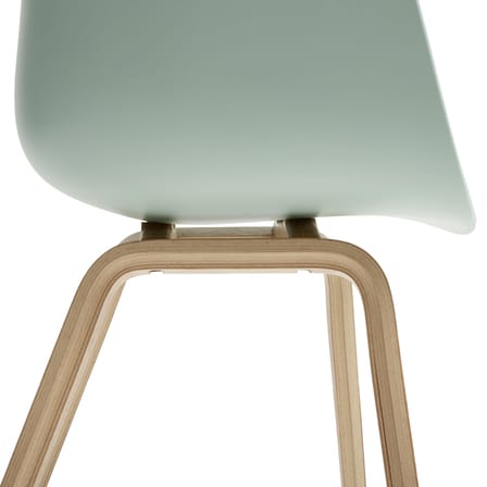 Fauteuil  About a chair AAC22 plastique vert / Recyclé - Hay