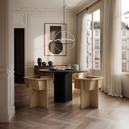 Fauteuil de repas Brutus / Chêne - 101 COPENHAGEN