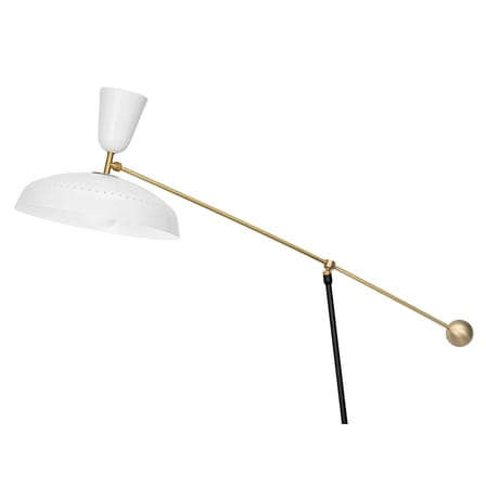 Lampadaire G1 Large métal blanc / Réédition 1951, Pierre Guariche - H 175 cm - SAMMODE STUDIO