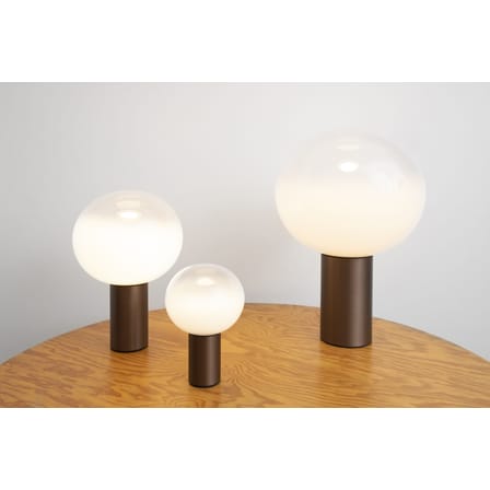 Lampe de table Laguna verre or métal / Ø 26 x H 38 cm - Artemide