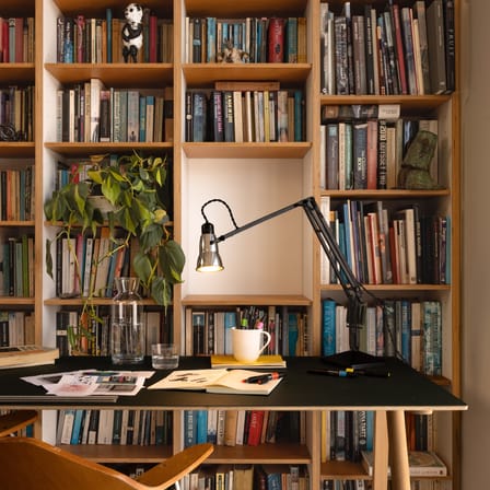 Lampe de table Original 315 métal argent / Edition Navigation - Réédition 1940 - Anglepoise