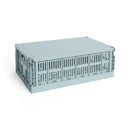  Lid metal blue / For Basket Colour Crate Large 34.5 x 53 cm - Hay
