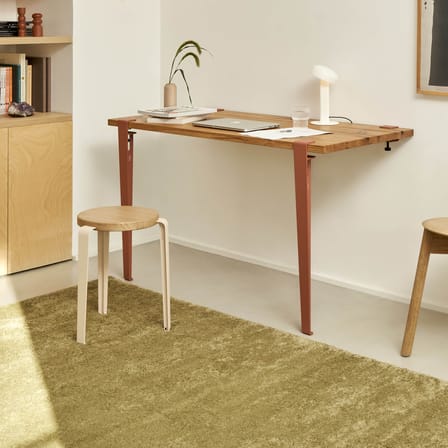 Pied  métal marron avec fixation étau / By Heju - H 75 cm / Pour créer table & bureau - TIPTOE