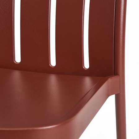 Deville Stacking chair metal red - Hay