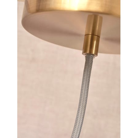 Suspension Carrara verre blanc or / Ø 28 cm - Verre effet marbre / Seconde vie - It's about Romi