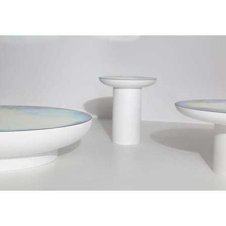 Table basse Francis Large métal / Ø 75 x H 36 cm - Miroir / Constance Guisset, 2019 - Petite Friture