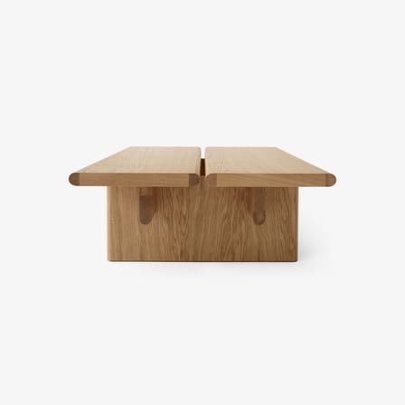 Table basse Ita OS3 bois naturel / 110 x 60 x H 25 cm - &tradition