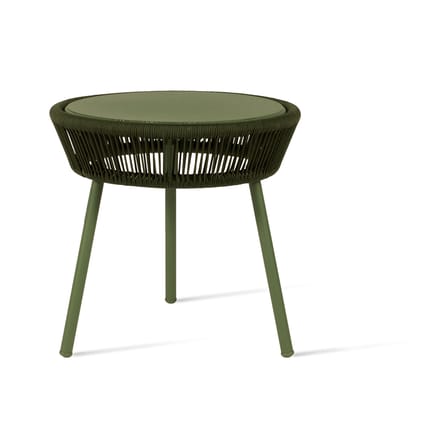 Table d'appoint Loop métal / Corde polypropylène tissée main - Ø 51 cm - Vincent Sheppard
