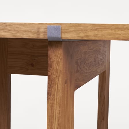 Table rectangulaire Farmhouse Plank bois naturel / 80 x 220 cm - 6 peronnes - Frama 