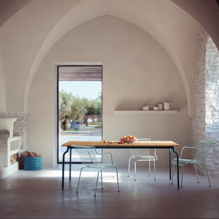 Table rectangulaire South bois naturel / 200 x 120 cm - Teck - Magis