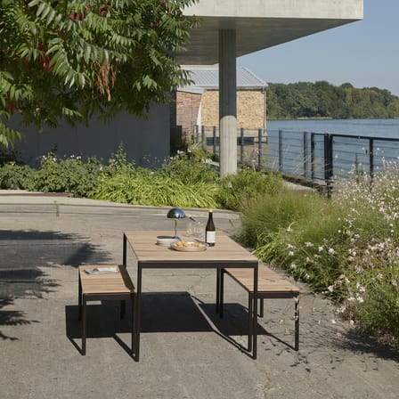 Table rectangulaire Ville AV25 bois naturel / 150 x 90 cm - &tradition