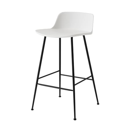Tabouret de bar Rely HW81 plastique blanc / H 65 cm - &tradition