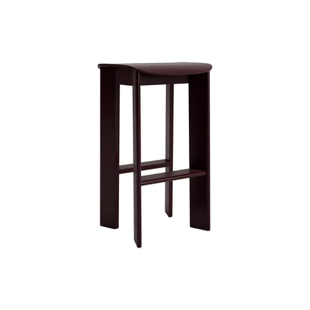 Tabouret haut Chisel 30 High bois bordeaux / H 75 cm - Hay