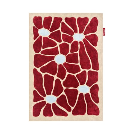 Tapis Groovy Bloom rouge / 290 x 200 cm - Fatboy