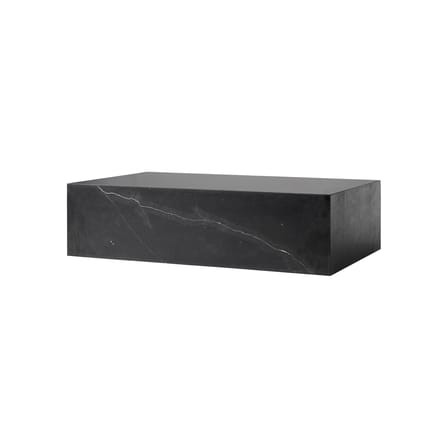 Tavolino Plinth Low pietra nero / Marmo - 100 x 60 cm x H 27 cm - Menu