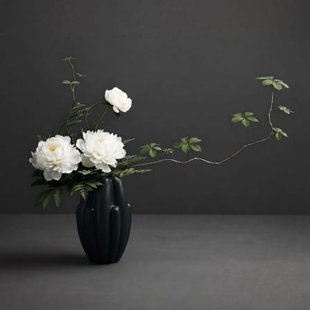 Vase Bloom Slim Mini céramique vert / Ø 19,5 x H 34 cm - 101 COPENHAGEN