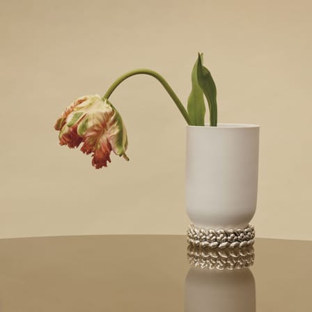 Vaso Babylone ceramica bianco / Modello piccolo - Christofle