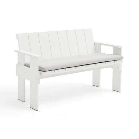 Accessoire  tissu gris / Coussin assise outdoor - Pour banc avec dossier Crate - Hay
