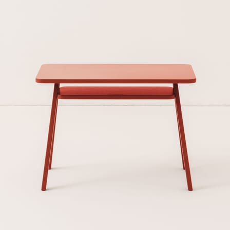 Bureau enfant Growing Green bois rouge / 70 x 45 x H 50 cm - NOBODINOZ