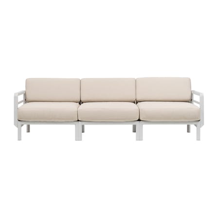 Canapé de jardin modulable Maximo tissu beige / 3 places - L 253.5 cm - NARDI