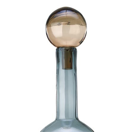Caraffa Bubbles & Bottles XXL vetro blu marrone / Vetro - Set di 4 / H 87 cm - Pols Potten