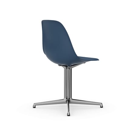 Chaise RE DSL - Eames Plastic Side Chair bleu / (1950) - Pied La Fonda / Recyclé - Vitra