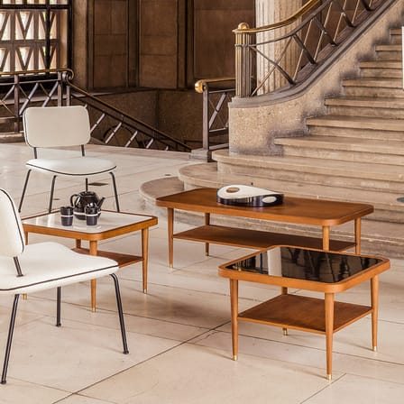 Puzzle Coffee table natural wood / 120 x 60 cm - Laminate - Maison Sarah Lavoine