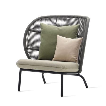 Fauteuil rembourré Kodo Cocoon n°2 / H 98 cm - Corde acrylique tressée main - Vincent Sheppard