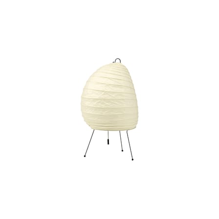 Lampe de table Akari 1N papier beige /Isamu Noguchi, 1951 - L 26 x H 39 cm - Vitra