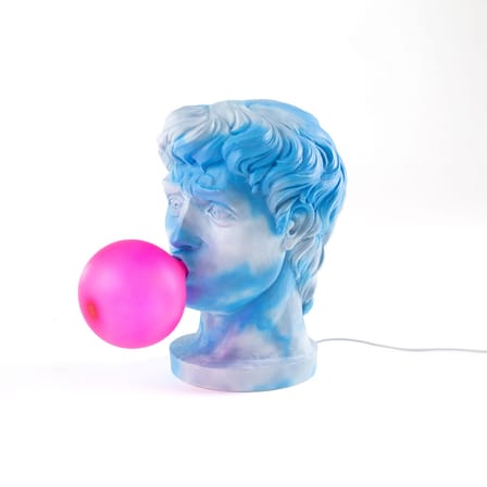 Lampe de table Wonder Cloud bleu / H 40 cm - Résine - Seletti