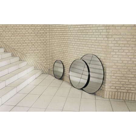 Miroir mural Circum Small miroir bois naturel / Ø 70 cm - AYTM