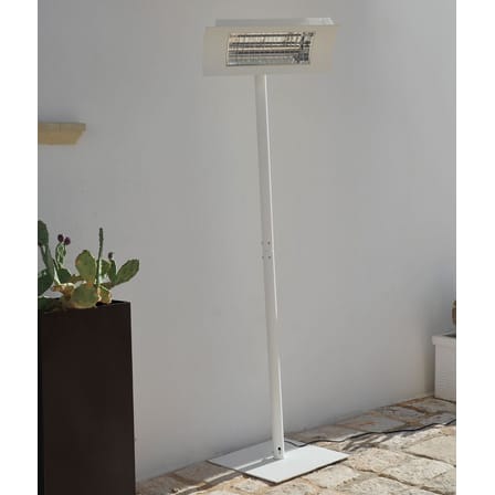 Pied  métal blanc / Pour radiateur Hotty - H 210 cm - Unopiu