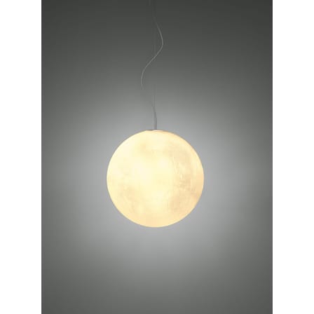 Suspension Murano plastique blanc / Ø 50 cm - Plastique effet verre givré - Slide