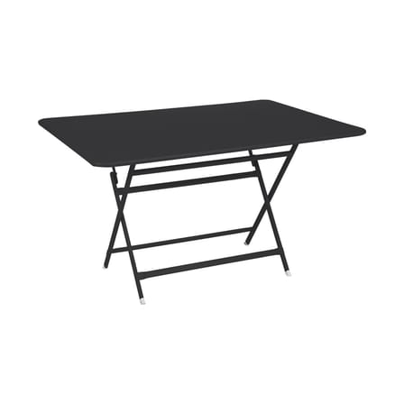 Table pliante Caractère métal gris noir / 128 x 90 cm - 6 personnes - Fermob