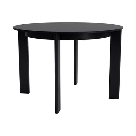 Table ronde Chisel 25 bois noir / Ø 110 cm - 4 pieds - Hay