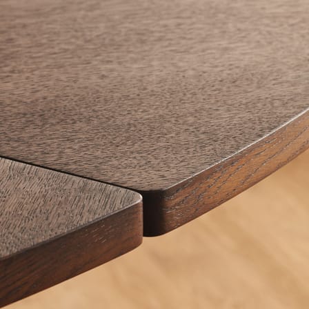 Table ronde Piro bois marron / Ø 160 cm - Base marbre - Bolia