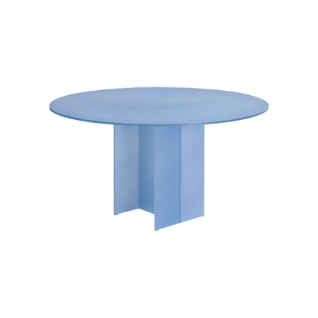 Table ronde Simoon 05 verre bleu / Ø 140 x H 74 cm - Recyclé - Glas Italia