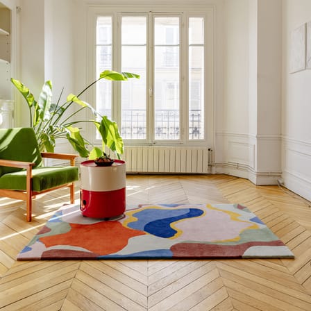Tappeto Hangover tessuto multicolore / 210 x 140 cm - Lana a ciuffi - COLORTHERAPIS