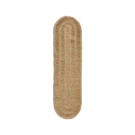 Tappeto Soleil fibre beige / 80 x 300 cm - Iuta - HK LIVING