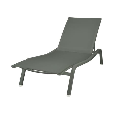 Transat inclinable empilable Alizé XS métal vert gris / larg. 72 cm - 3 positions - Fermob