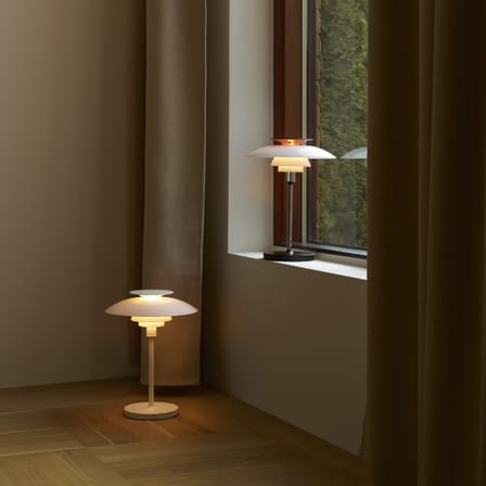 PH 80 Wireless rechargeable lamp plastic material white / LED - 1974 - Louis Poulsen